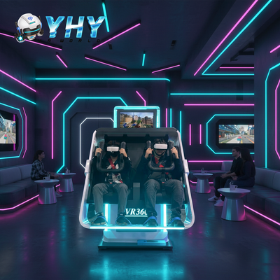 Geld verdienen 9d VR 360 Grad Rotation 2 Sitzplätze VR Simulator Großer Verkauf für März Einkaufsfest