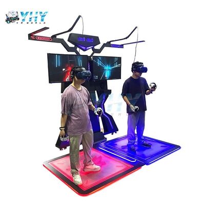 Interaktiver Indoor-Spielplatz VR Schuss Simulator Spielmaschine zum Verkauf Arcade VR Kampfmaschine mit Htc Vr Brille