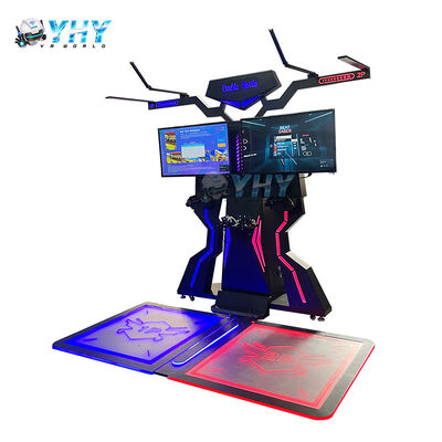VR Shoot Shooter Gun Simulator 9d Virtual Reality Arena 2 Spieler Frucht Ninja Musik Tanz Revolution Spielmaschine