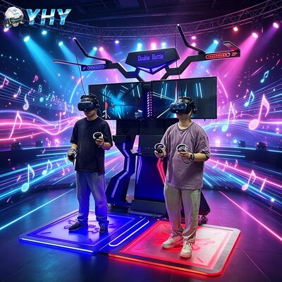 VR 360 Virtual Reality Zwei-Spieler-Schlachtplattform mit Metall- und Glasfaserkonstruktion für Innenhandelszentren
