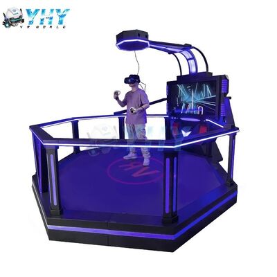Kommerzielle interaktive VR-Schlachtstation Blaue Beleuchtung Immersive Hindernislauf-Wettbewerb VR Arcade-Maschine VR Erfahrung