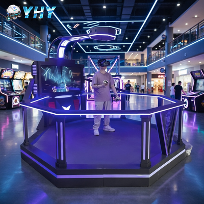 Interaktiver VR-Spielsimulator 9D Virtual Reality 1 Spieler Großer Raum HTC 9D VR-Simulator für VR Gaming Park