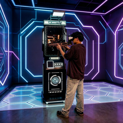 Hot Sale kommerzielle 9D VR Schießsimulator Maschine Interaktives VR Schießspiel für Arcade Center