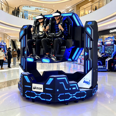 High-Yield kommerzieller VR-Themenpark Fahrt Doppelsitz 1080 Grad Achterbahn Motion Simulator