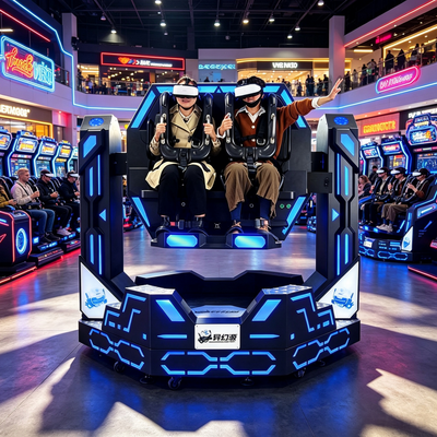 High-Yield kommerzieller VR-Themenpark Fahrt Doppelsitz 1080 Grad Achterbahn Motion Simulator