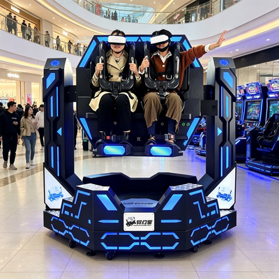 Kommerzieller 2-Sitzer 1080 Motion Platform VR Achterbahn Simulator mit immersivem synchronisiertem Windeffekt