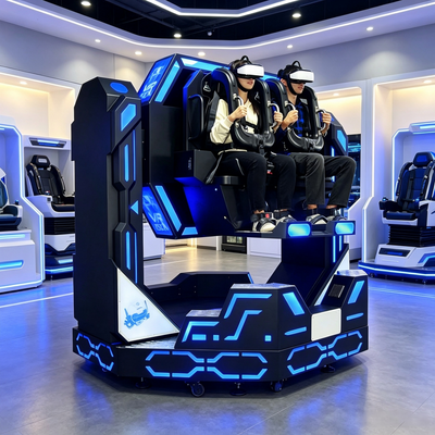 Extreme Thrill 1080 Grad Drehbare VR Achterbahn Maschine 2 Spieler Bewegungssimulator Für Einkaufszentrum
