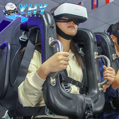 Extreme Thrill 1080 Grad Drehbare VR Achterbahn Maschine 2 Spieler Bewegungssimulator Für Einkaufszentrum