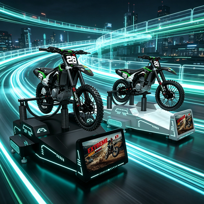 Direkt ab Werk interaktive VR-Motorrad-Simulatoren für FEC-Unterhaltung
