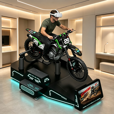 Hochpräzise Echtzeit-Bewegung-Feedback VR Off-Road Motorrad-Bewegungsplattform