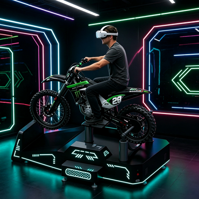 Hochpräzise Echtzeit-Bewegung-Feedback VR Off-Road Motorrad-Bewegungsplattform