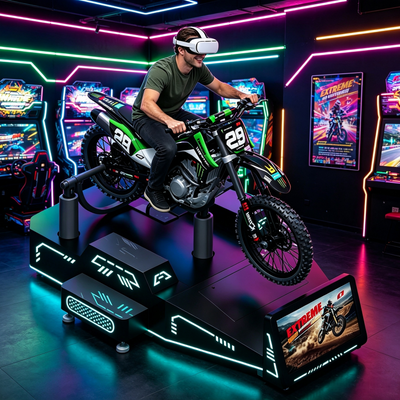 Single-Player VR Mountain Racing Simulator mit dynamischer Neigung & Echtzeit-Haptik-Feedback
