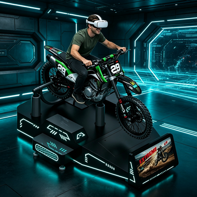 Profitable Commercial Single-Player VR Mountain Motorcycle Machine for Shopping Malls & FECs