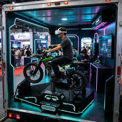 Extreme Thrill kommerzieller VR Mountainbike Simulator: Einzelspieler-Echtzeitfahrerfahrung