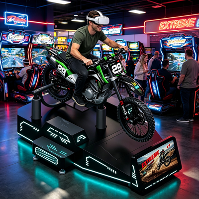 Extreme Thrill kommerzieller VR Mountainbike Simulator: Einzelspieler-Echtzeitfahrerfahrung