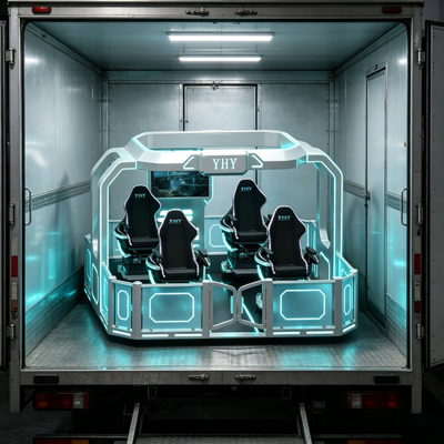 High Profit 4 Seats 360 VR Magic Ride Simulator With Multi-Sensory Effects For Mobile Vr Business