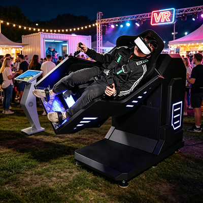 Safe and Compact 360 VR Flight Simulator Machine with 21.5 Inch Touch Control System