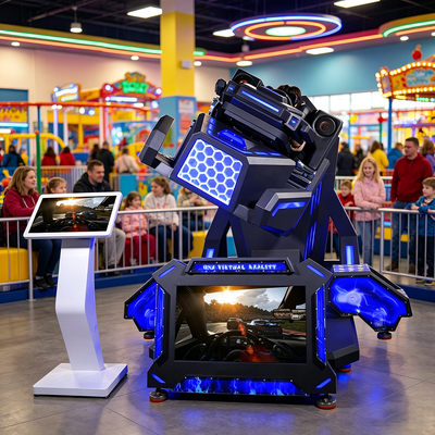 Industrial-Grade 360 VR Terminator Simulator Machine For Amusement Parks And FECs Theme Park Mobile Truck Business