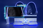 3 Kino-Kino Simulator Virtual Reality Egg-Stuhl DOF 9D Ei-VR mit Luft-Gesicht