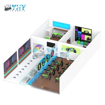 Interaktive Virtual Reality 6 Sitze 9D VR Motorrad-Fahrmaschine für Kinder und Erwachsene