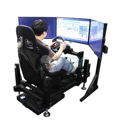 YHY 4DOF Bewegungsplattform Rennsimulator mit 3 Bildschirmen und Aluminiumlegierung Struktur für immersive Fahrerfahrung