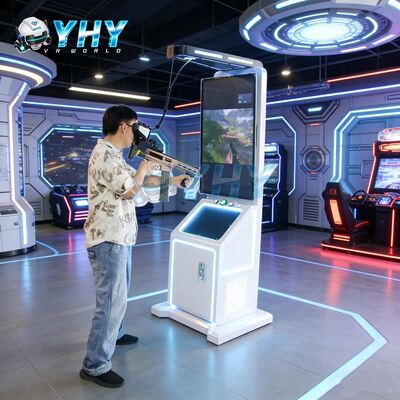 Indoor Sports Platform VR Battle Simulator Einzelspieler 9D Gun Machine VR Headset für ein Einkaufszentrum