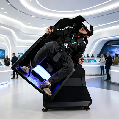 Dynamische Einzelsitz 360-Grad-Achterbahnfahrt VR-Arcade-Bewegungsplattform mit Deepoon 4K-Headset