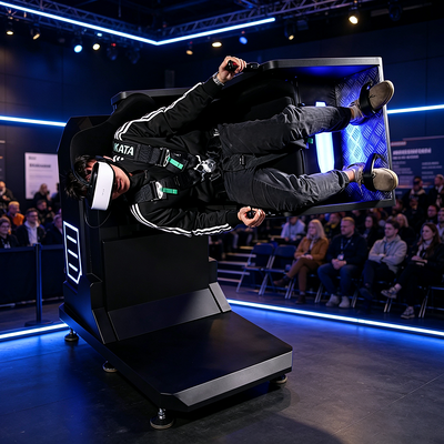 Fabrikdirektverkauf Mini 360-Grad-rotierender Einzelspieler-VR-Motion-Simulator für Vergnügungsparks und Unterhaltungszentren