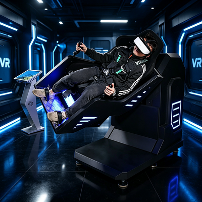 Einzelsitz 360-Grad-Dreh-VR-Achterbahnmaschine mit hochimmersiven Effekten