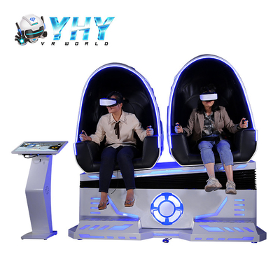 Ei-Stuhl 3 der virtuellen Realität der Unterhaltungs-9D Simulator DOF für zwei Spieler mit hinterem Stoß