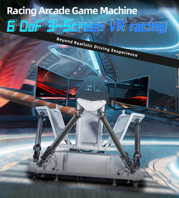 3 sortiert 6 DOF VR elektrischen Zylinder Arcade Game Machine laufend des Simulator-5.0KW aus